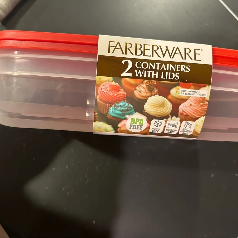 Farberware Vibrant Red Storage Set - Picture 2 of 3